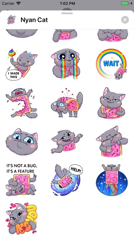 Nyan Cat Sticker Pack Screenshots