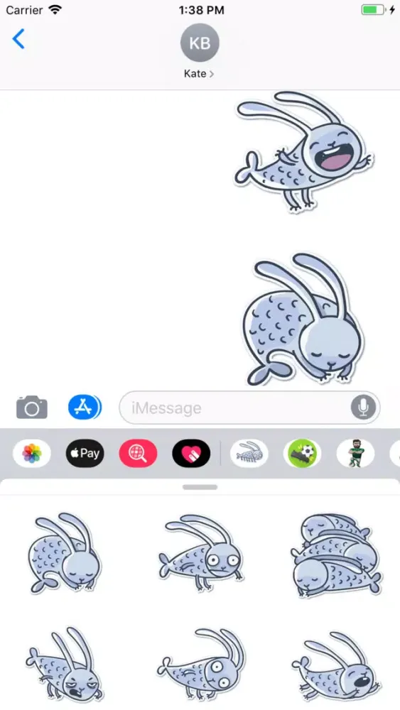 Rabbit Fish Sticker Pack應用截圖