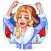 Sexy Cheerleaders Sticker Pack