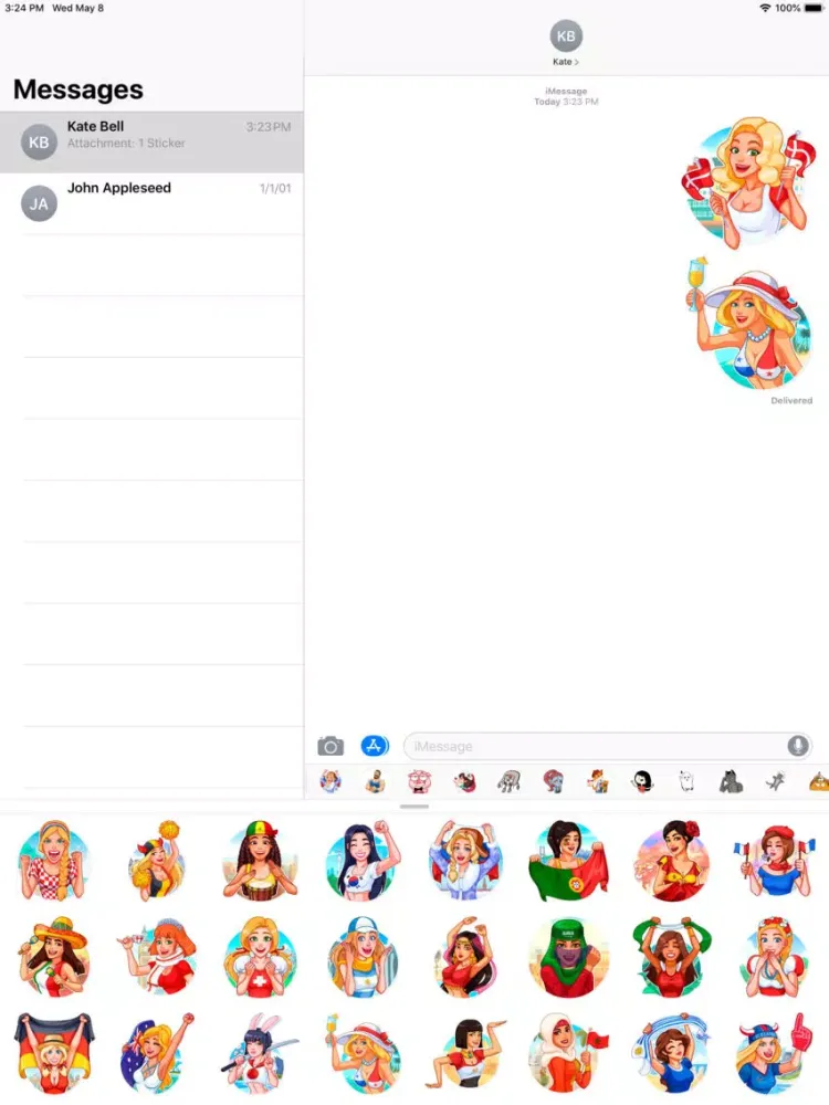 Sexy Cheerleaders Sticker Pack iPad  Ekran Görüntüleri