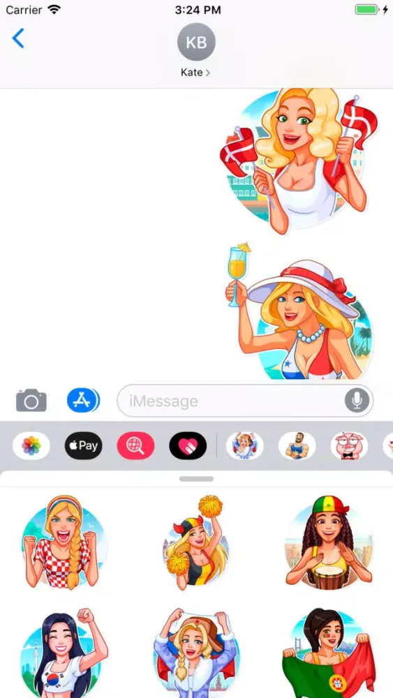 Sexy Cheerleaders Sticker Pack Ekran Görüntüleri