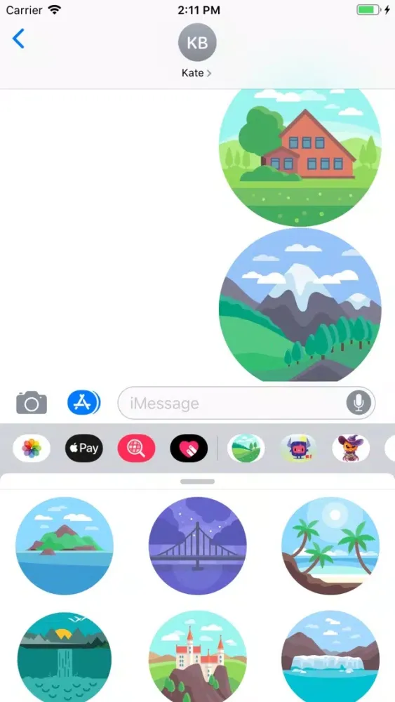 Screenshot di Simple Nature Sticker Pack