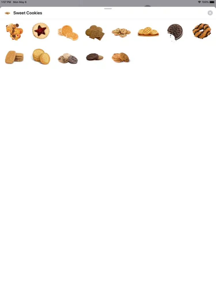 Sweet Cookies Sticker Pack iPad Screenshots