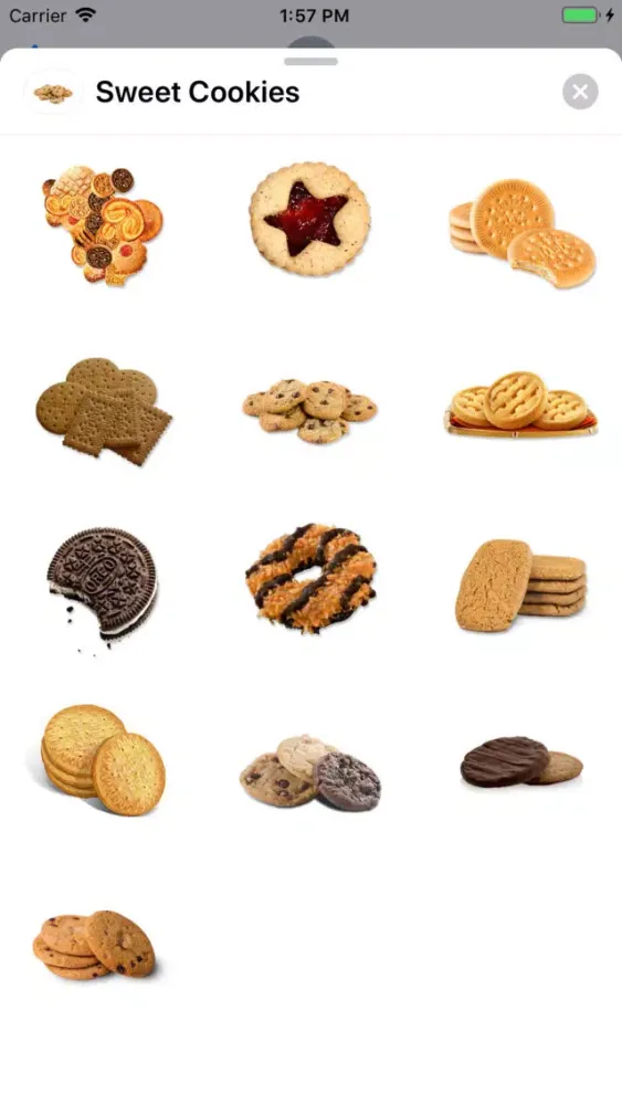Sweet Cookies Sticker Pack Screenshots