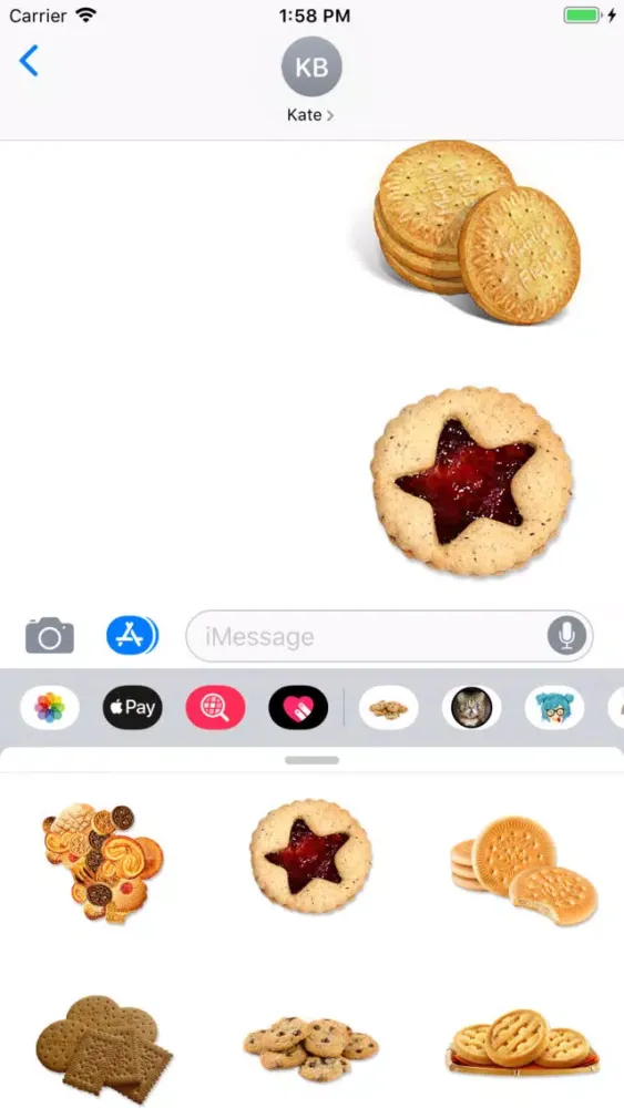 Sweet Cookies Sticker Pack Screenshots