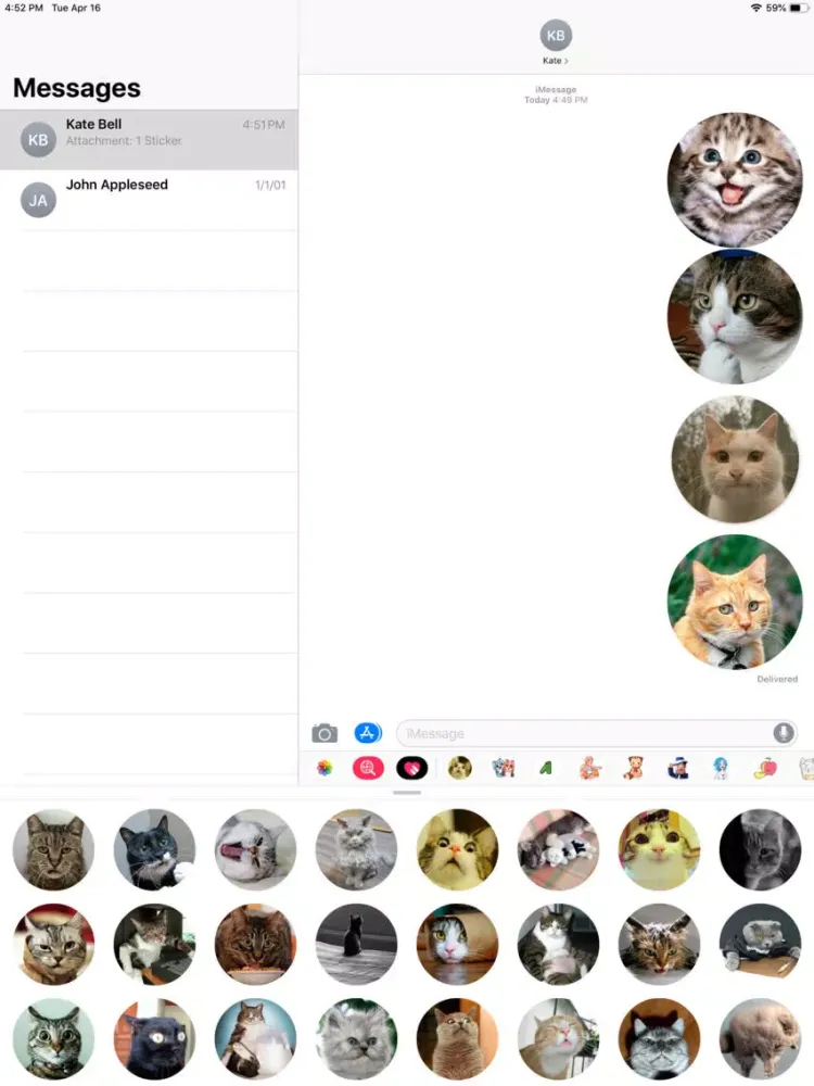 Ultimate Cats Sticker Pack iPad  Screenshots