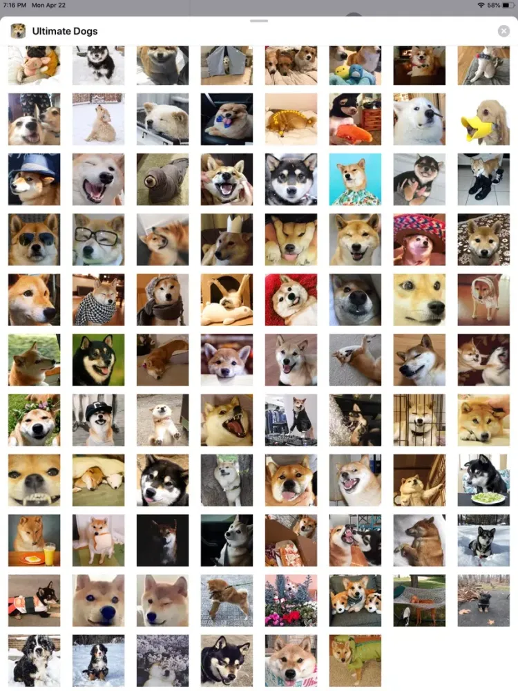 Capturas de pantalla de Ultimate Dogs Sticker Pack iPad 