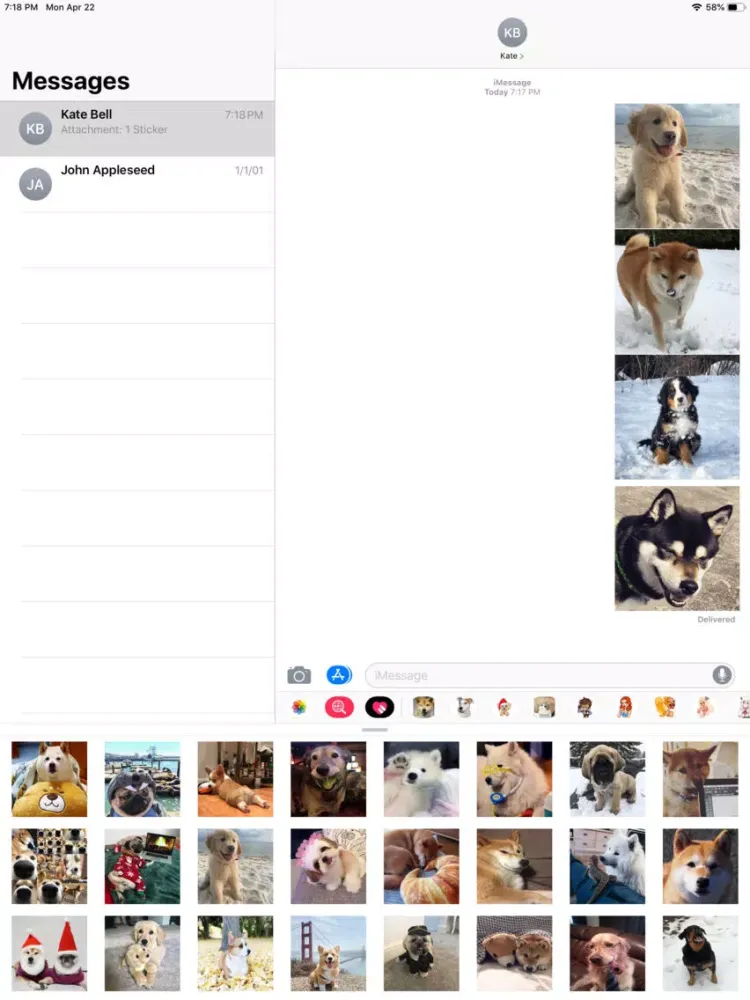 Capturas de pantalla de Ultimate Dogs Sticker Pack iPad 