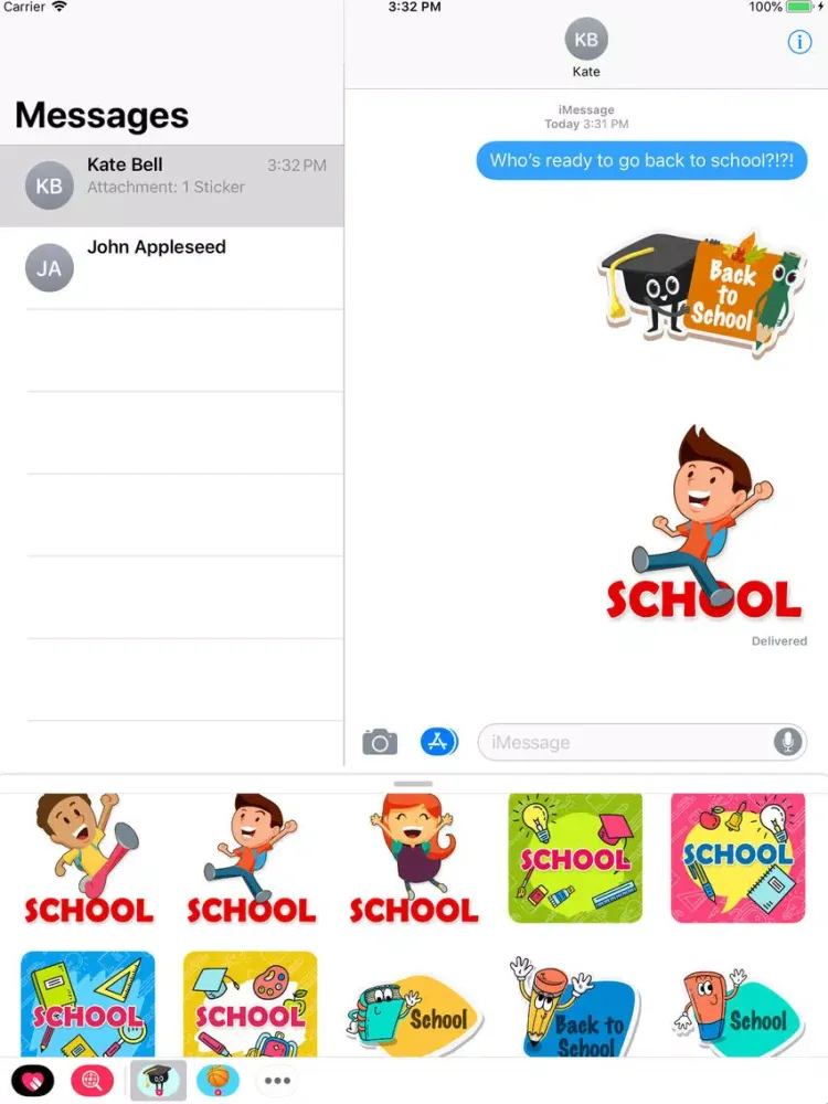 Captures d'écran de Animated Back to School iPad 