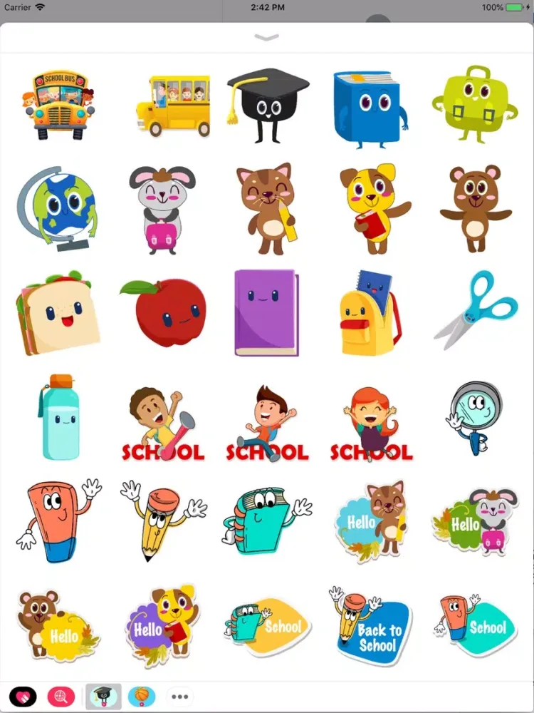Captures d'écran de Animated Back to School iPad 