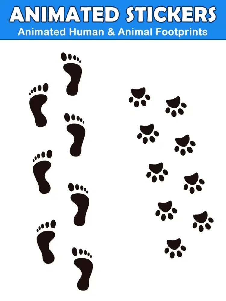 صور Animated Footprint Stickers iPad 