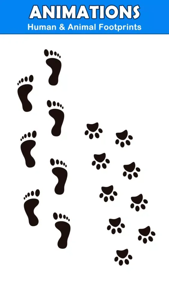 صور Animated Footprint Stickers