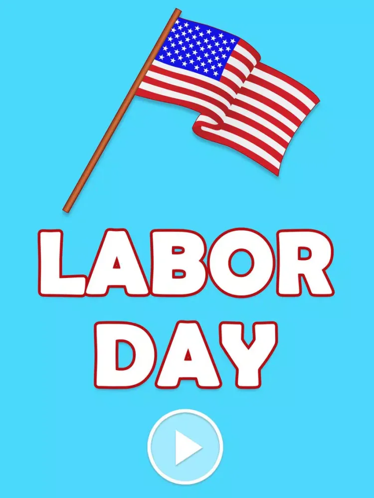 Zrzuty ekranu Animated Labor Day Stickers iPad 