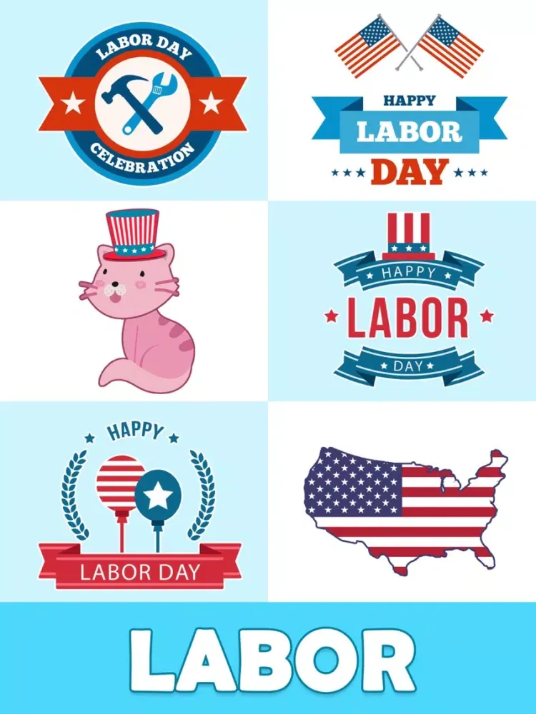 Zrzuty ekranu Animated Labor Day Stickers iPad 