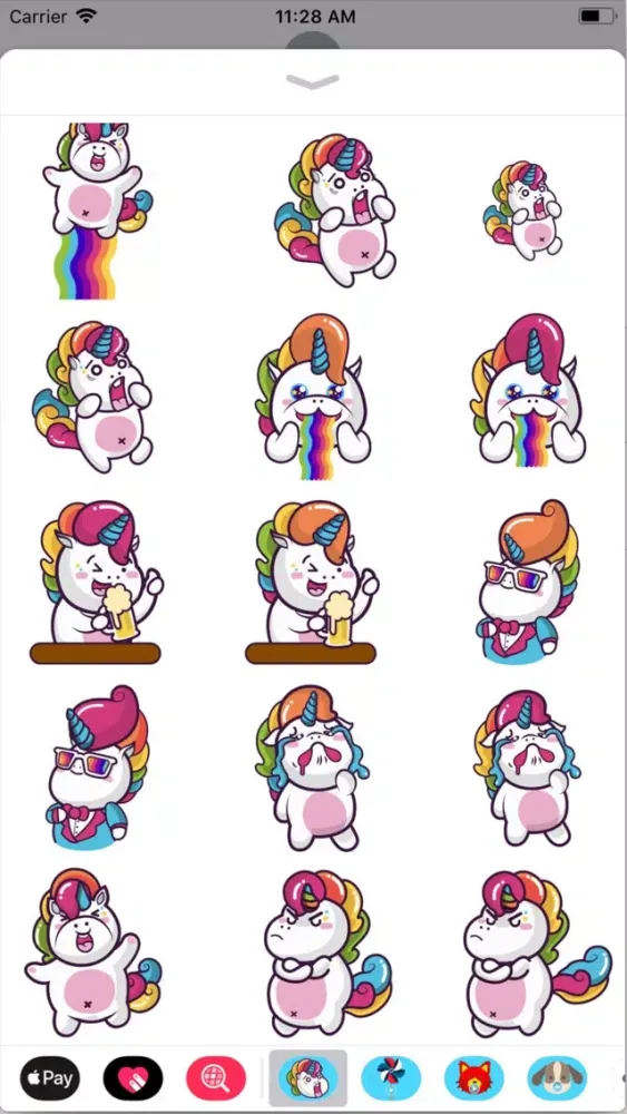 Capturas de tela do Animated Crazy Unicorns