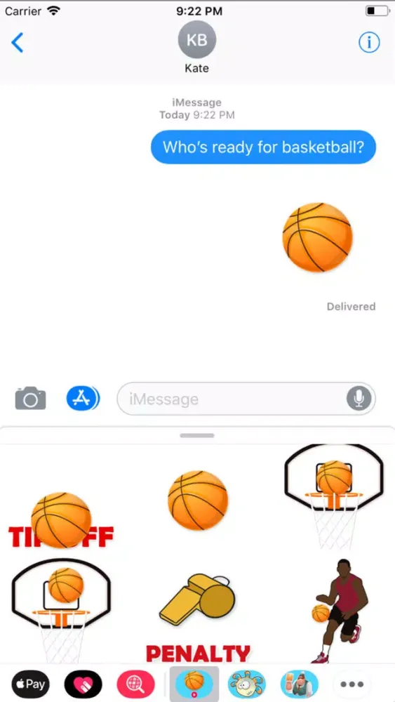 Animated Basketball Stickers Screenshots