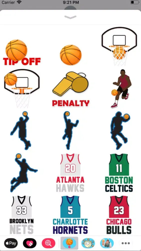 Animated Basketball Stickers Screenshots