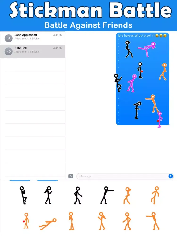 Screenshot di Animated Stick Man Battles iPad 