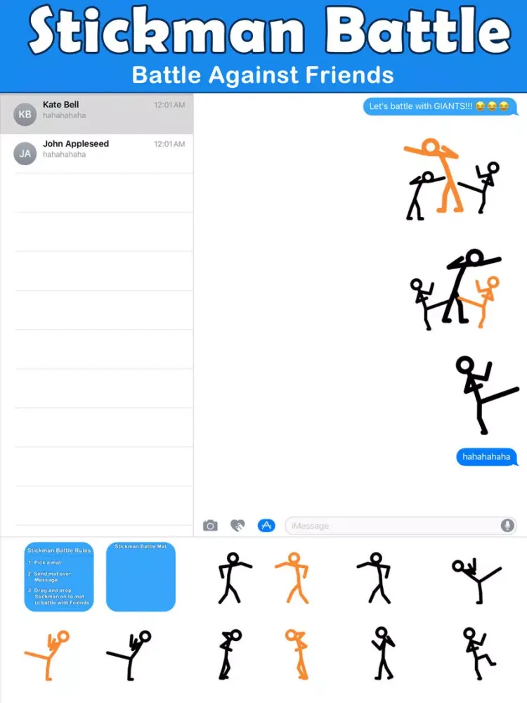 Screenshot di Animated Stick Man Battles iPad 