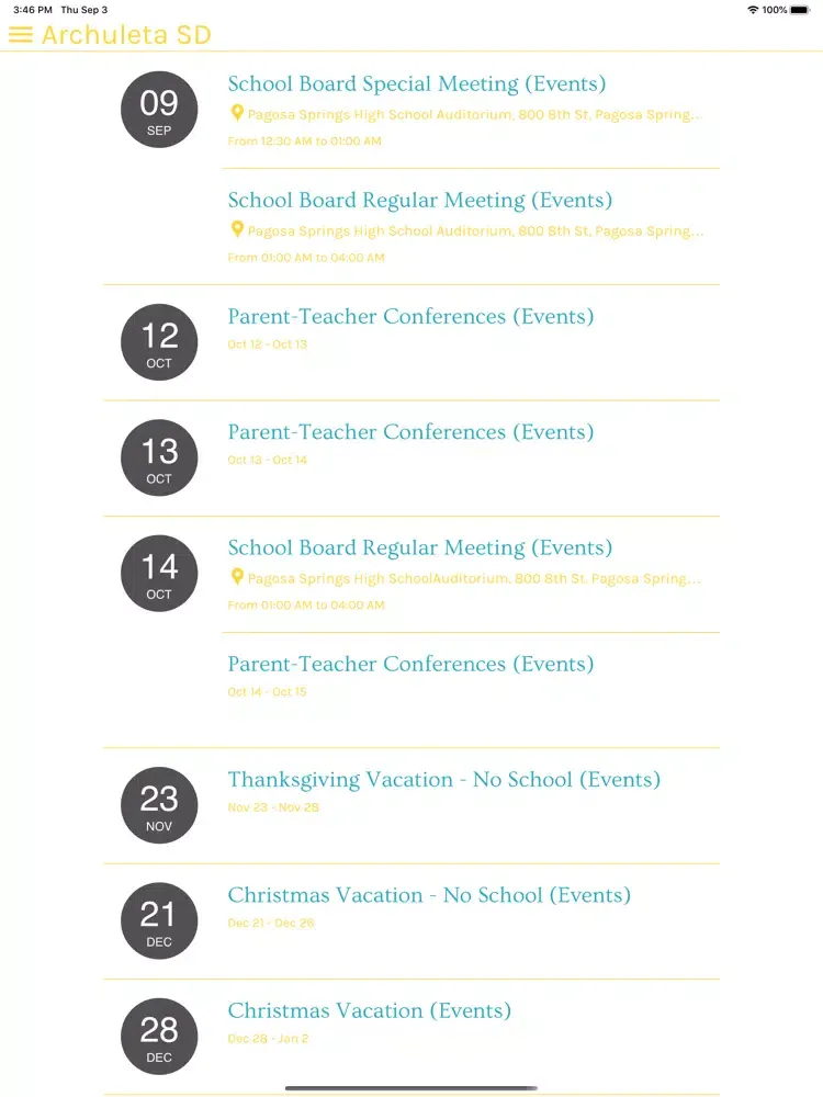 Archuleta School District iPad 應用截圖