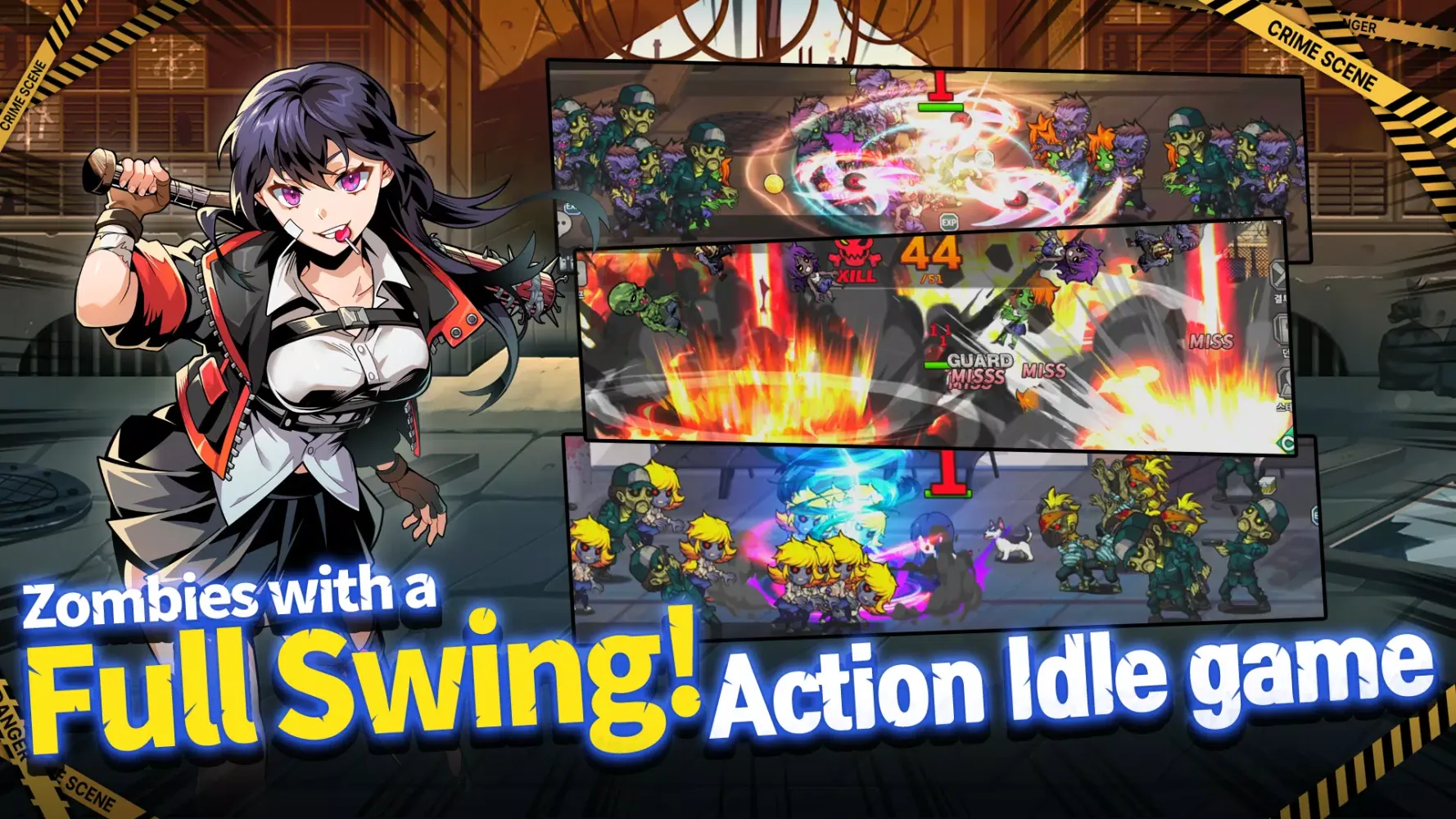 Batting Girl Idle: Zombie Rush Screenshots