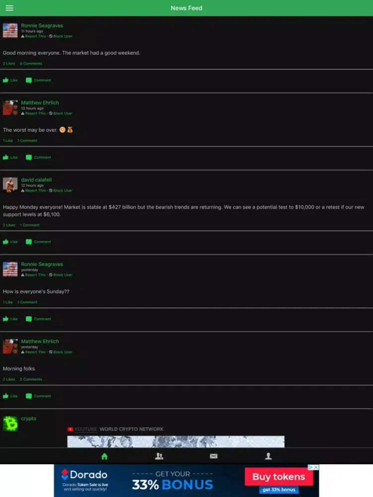 Скриншоты HotCoinPro iPad 