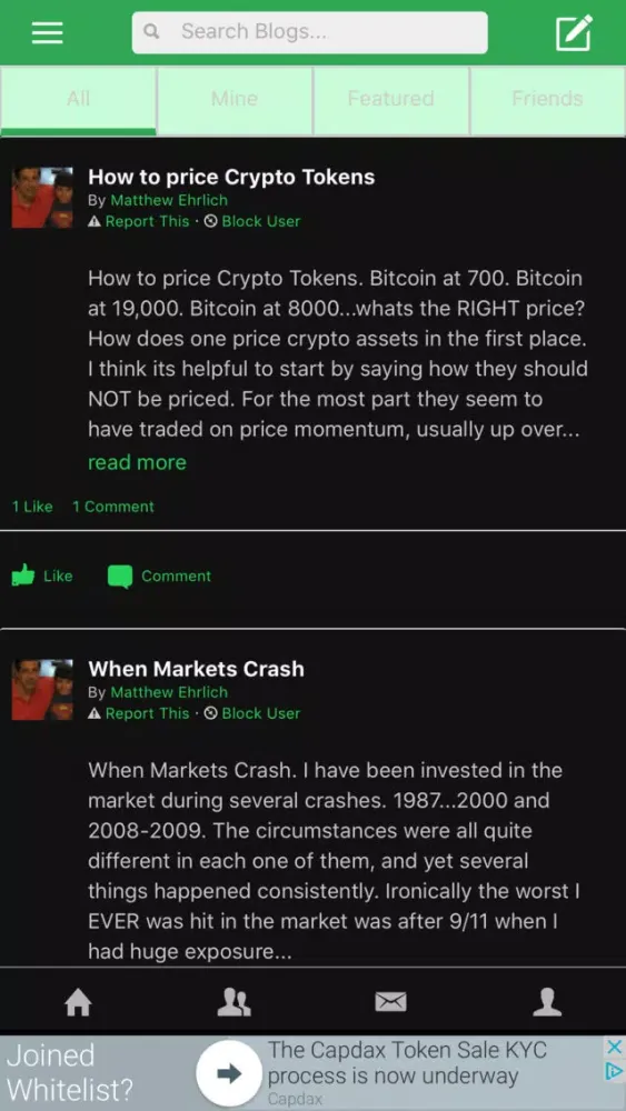 Скриншоты HotCoinPro