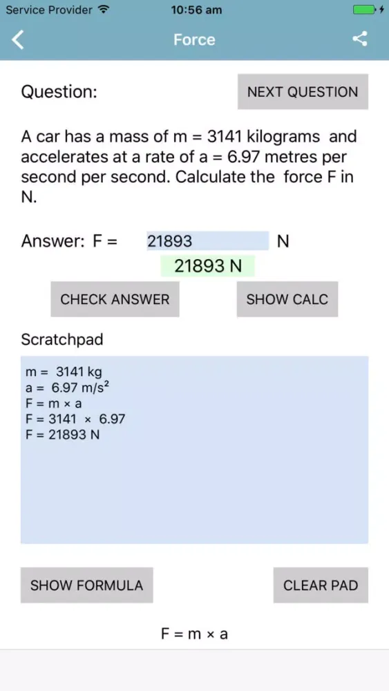 Force & Energy Questions 스크린샷