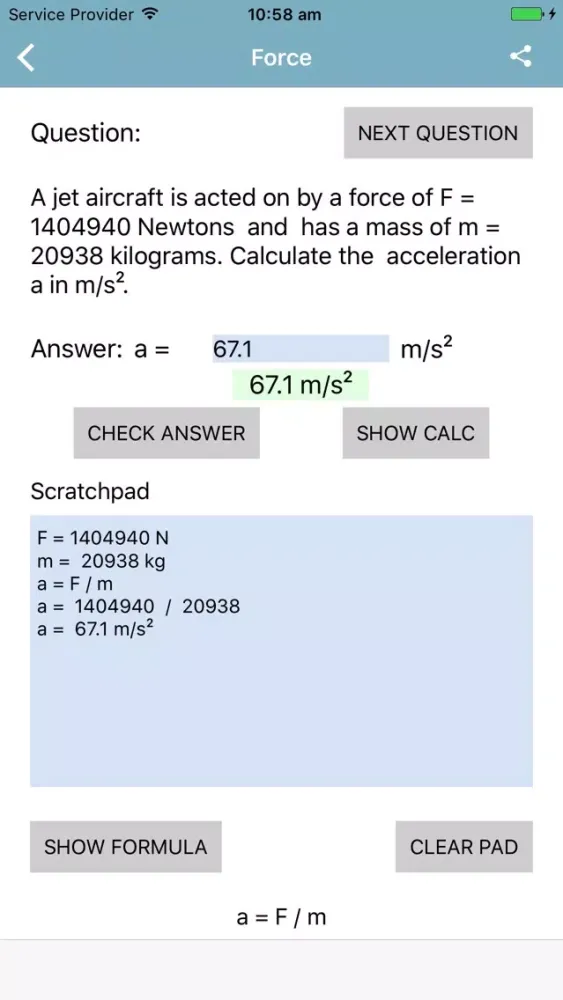 Force & Energy Questions 스크린샷