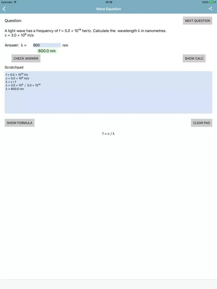 Waves & Particles Questions iPad  Screenshots