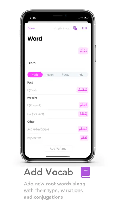 Tangkapan layar Arabic Learning Companion