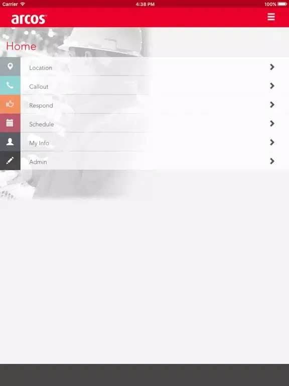 ARCOS App iPad  スクリーンショット