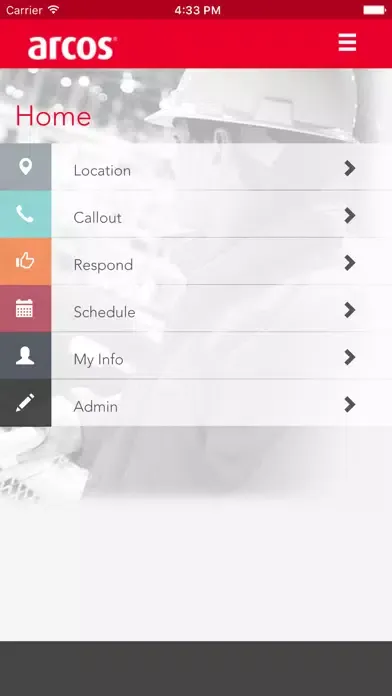 ARCOS App スクリーンショット