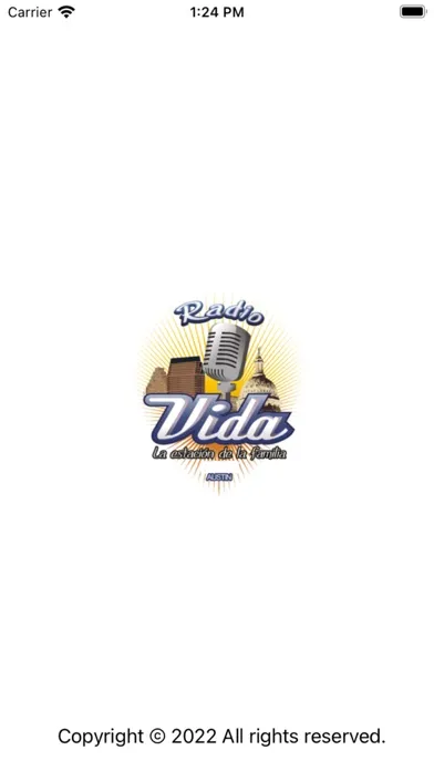 Capturas de tela do Radio Vida