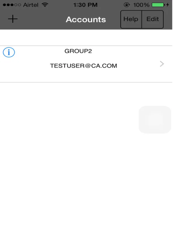 Capturas de pantalla de CA Auth ID iPad 