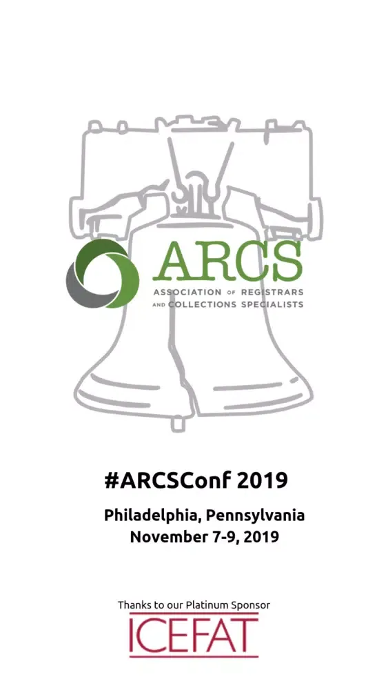 Capturas de tela do 2019 ARCS Conference
