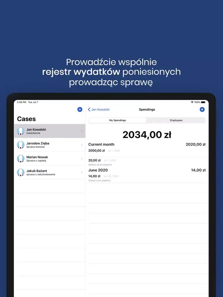 Zrzuty ekranu Filing Cabinet iPad 