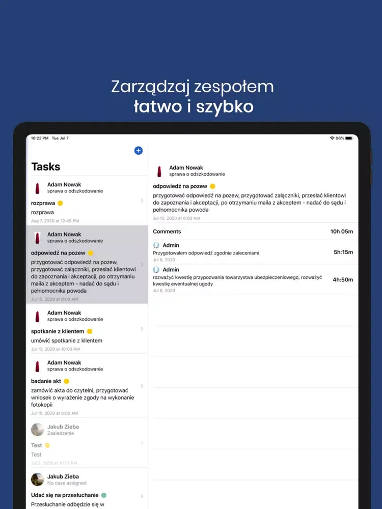 Zrzuty ekranu Filing Cabinet iPad 