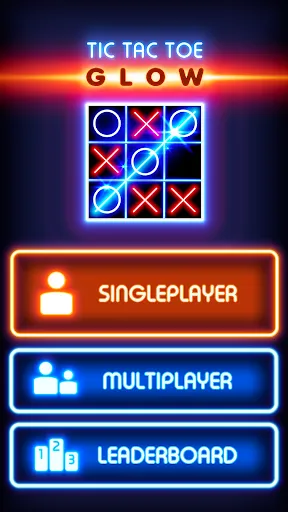 Tic Tac Toe Glow: 2 Players Screenshots