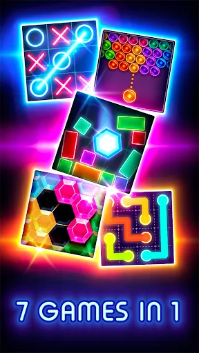 Tic Tac Toe Glow: 2 Players Screenshots