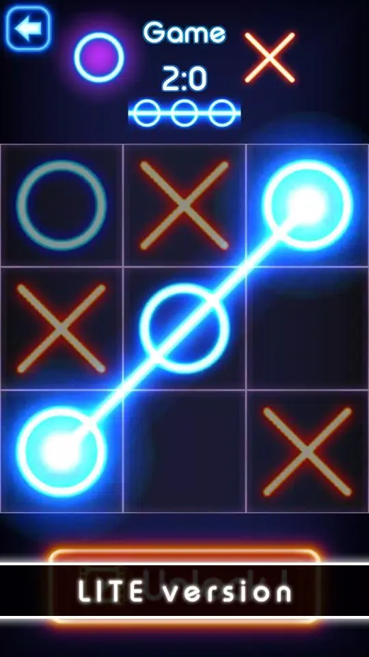 Zrzuty ekranu Tic Tac Toe glow - Puzzle Game