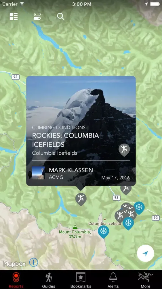 Capturas de pantalla de Mountain Conditions Report