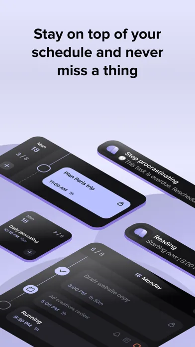 ภาพหน้าจอของ Time Blocking Schedule: Arcush
