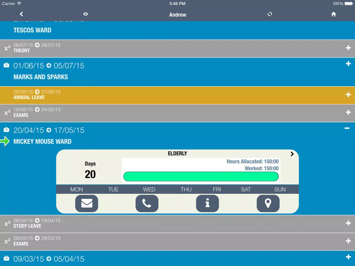 Screenshot di mPOW iPad 