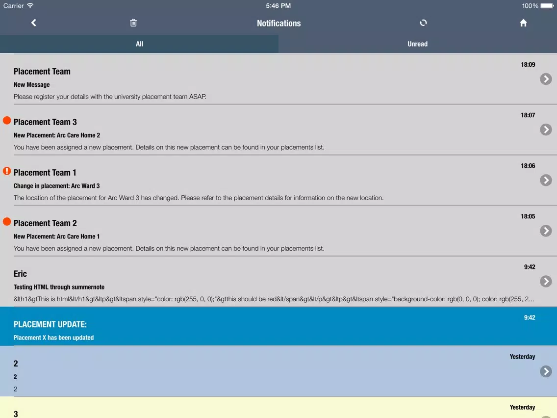Screenshot di mPOW iPad 