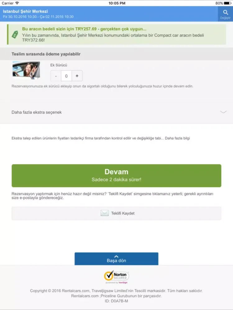 Araç Kiralama iPad 应用截图