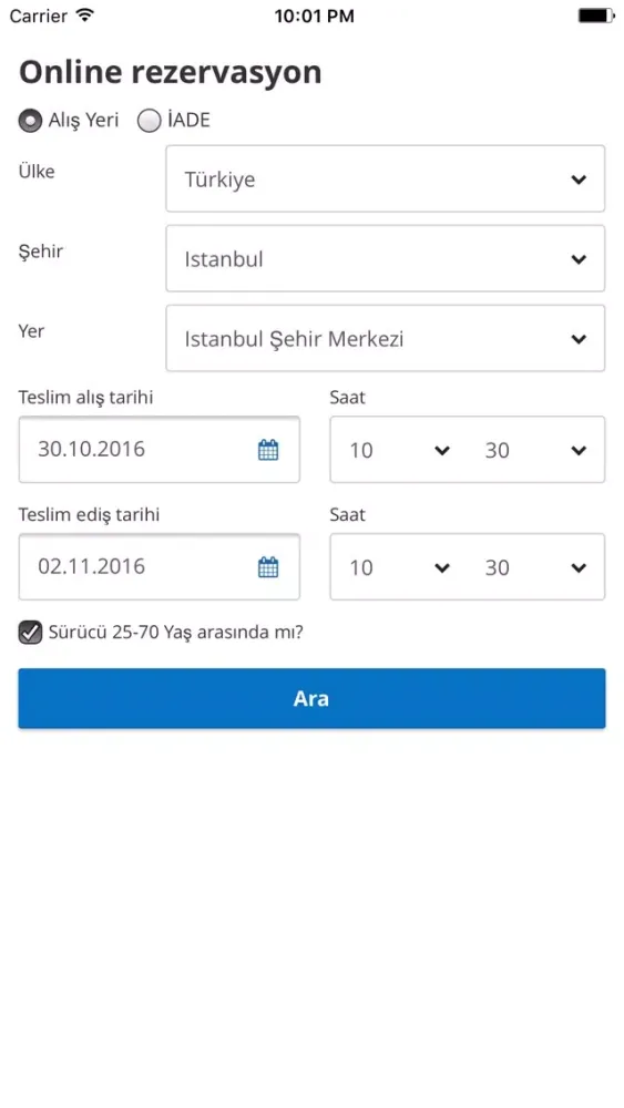 Araç Kiralama应用截图