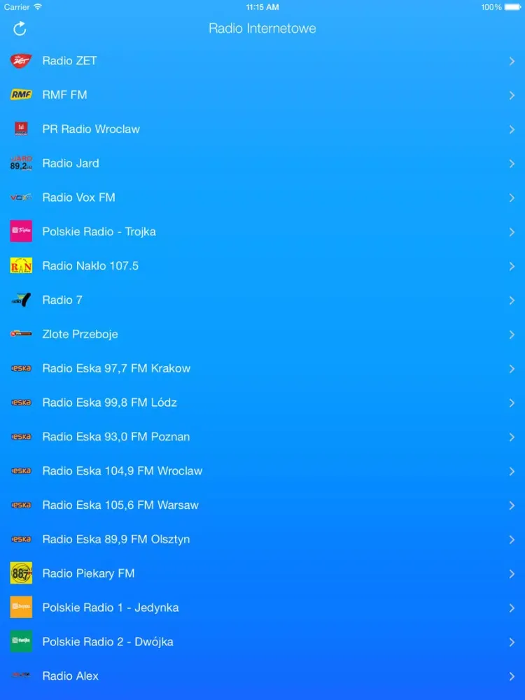 Capturas de pantalla de Radio Internetowe iPad 