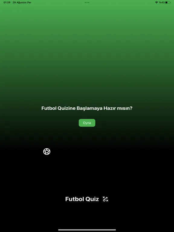 Ảnh chụp màn hình của Futbol Quiz Oyunu iPad 