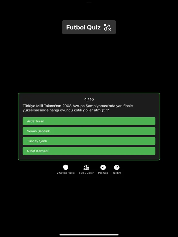 Ảnh chụp màn hình của Futbol Quiz Oyunu iPad 